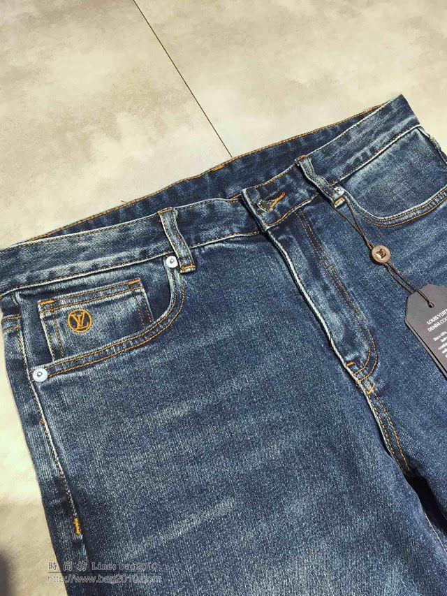 LV牛仔褲 19春夏新款 路易威登男士牛仔褲  tzy1588